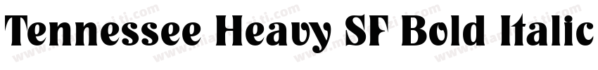 Tennessee Heavy SF Bold Italic字体转换